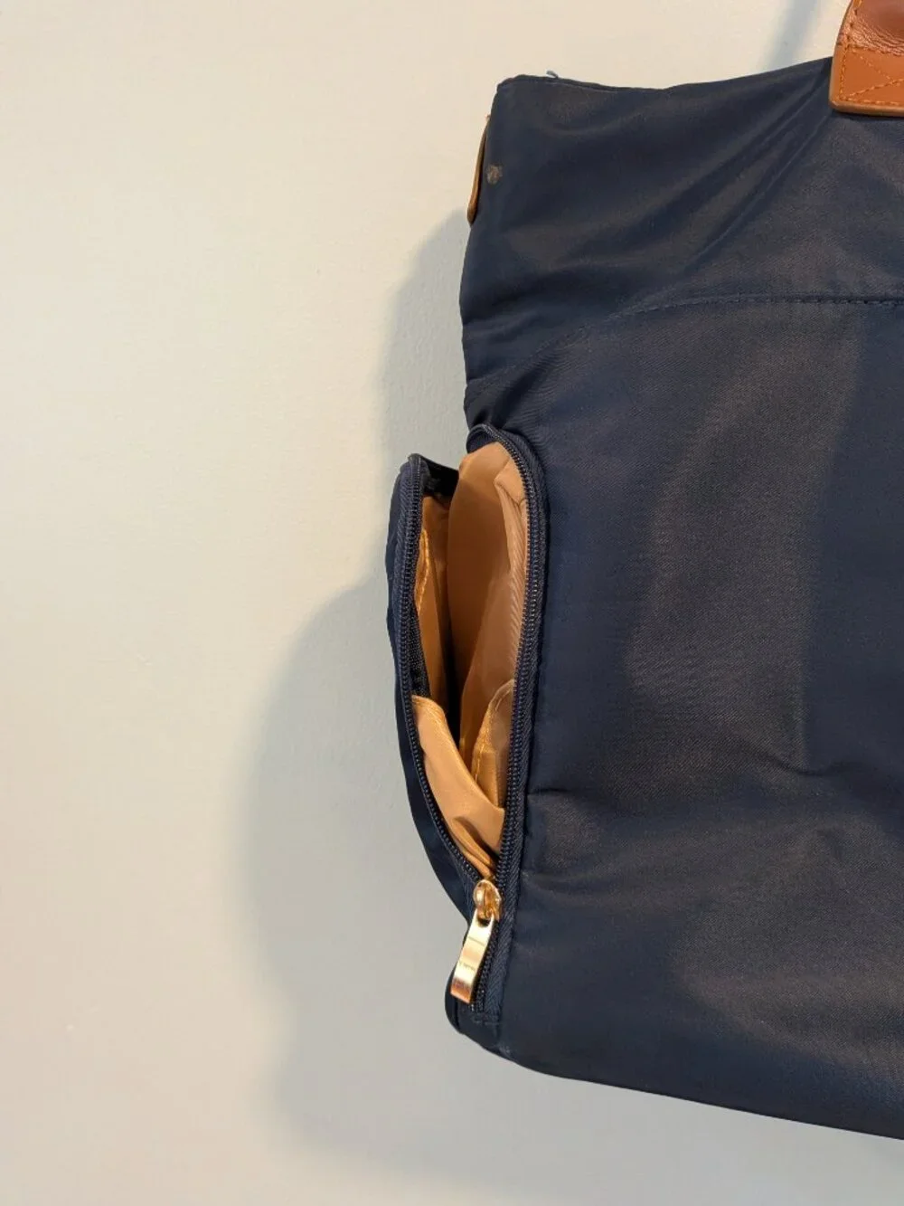 Sarah Wells Abby pumping tote bag Navy blue